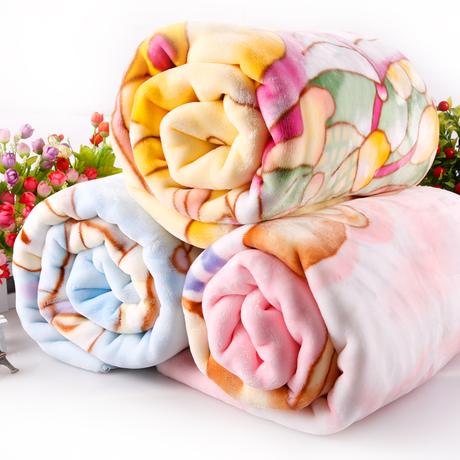 [双面云毯]新生儿礼盒宝宝礼盒童毯婴儿毛毯婴儿加厚毛毯婴儿用品